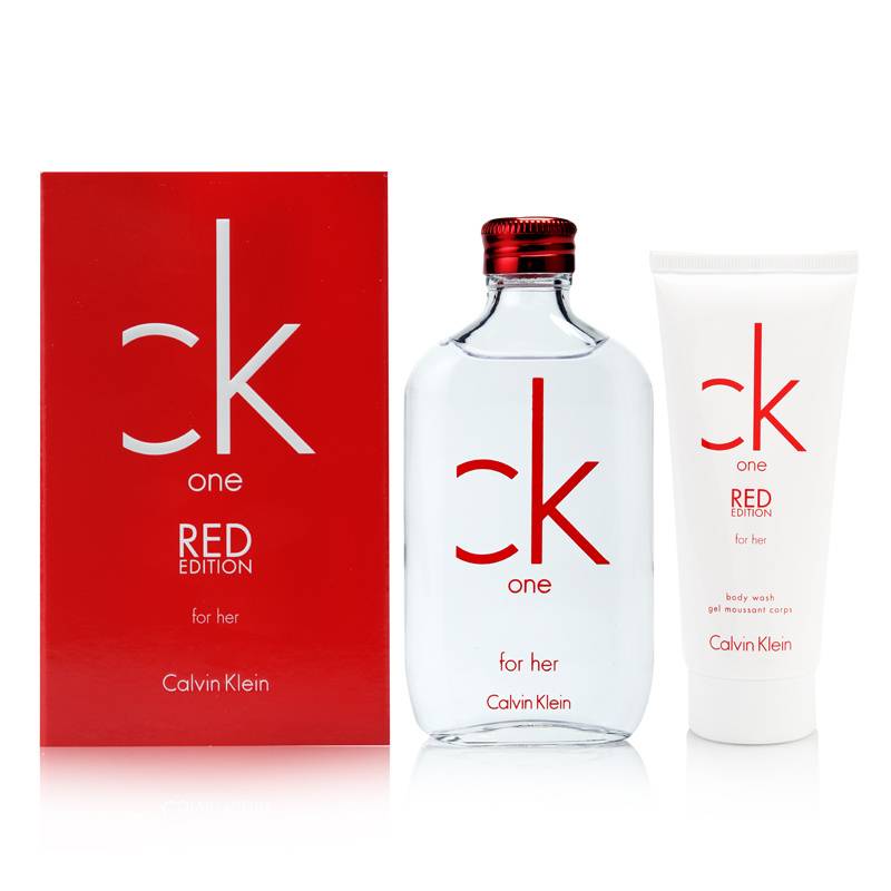 CK One Red For Women by Calvin Klein 2 Piece Set